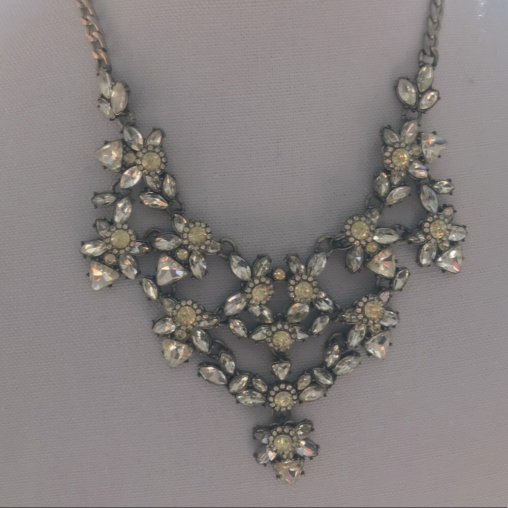 Vintage Banana Republic Canary Crystal Necklace
